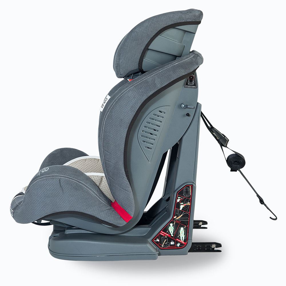 Scaun auto cu Isofix grupa 9-36 kg  Coccolle Rhea Gri image 9