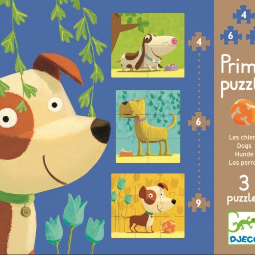 Set Puzzle-uri Djeco Căţei veseli