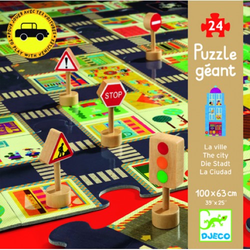 Puzzle gigant Djeco Orașul