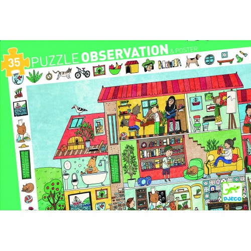 Puzzle observație Djeco Casa