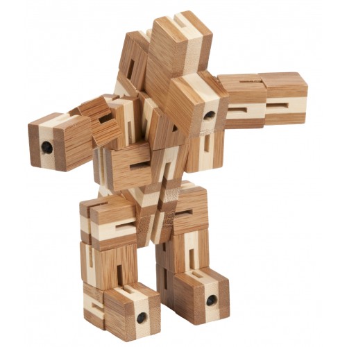 Joc logic puzzle 3D din bambus Flexi-cub 1 image 2