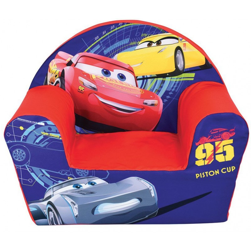 Fotoliu din burete Lightning Mcqueen