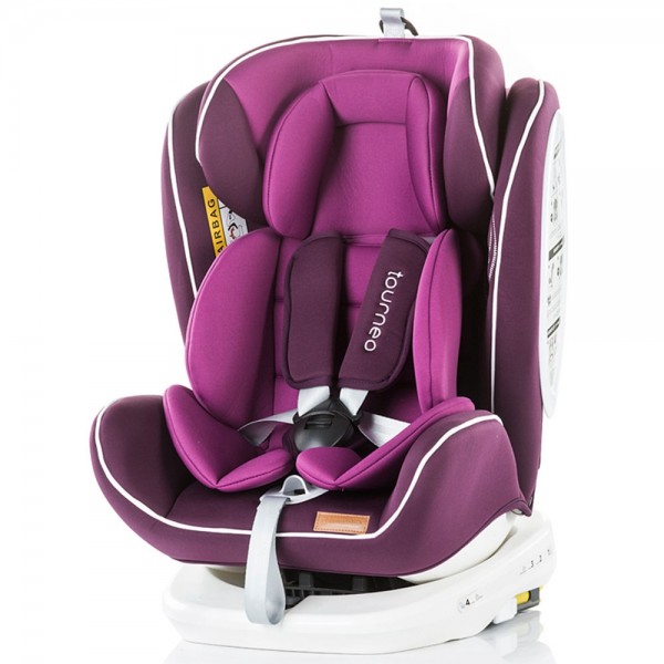 Scaun auto Chipolino Tourneo 0-36 kg purple cu sistem Isofix image 5