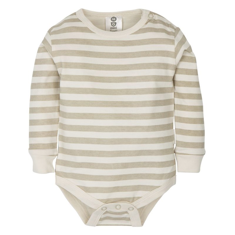 Gmini Body cu maneca lunga Basic Beige Stripes