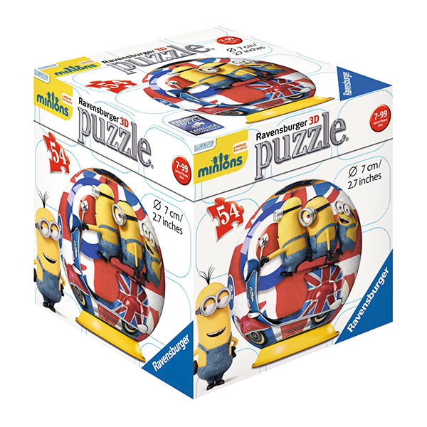 Puzzle 3D Minions, 54 Piese image 2