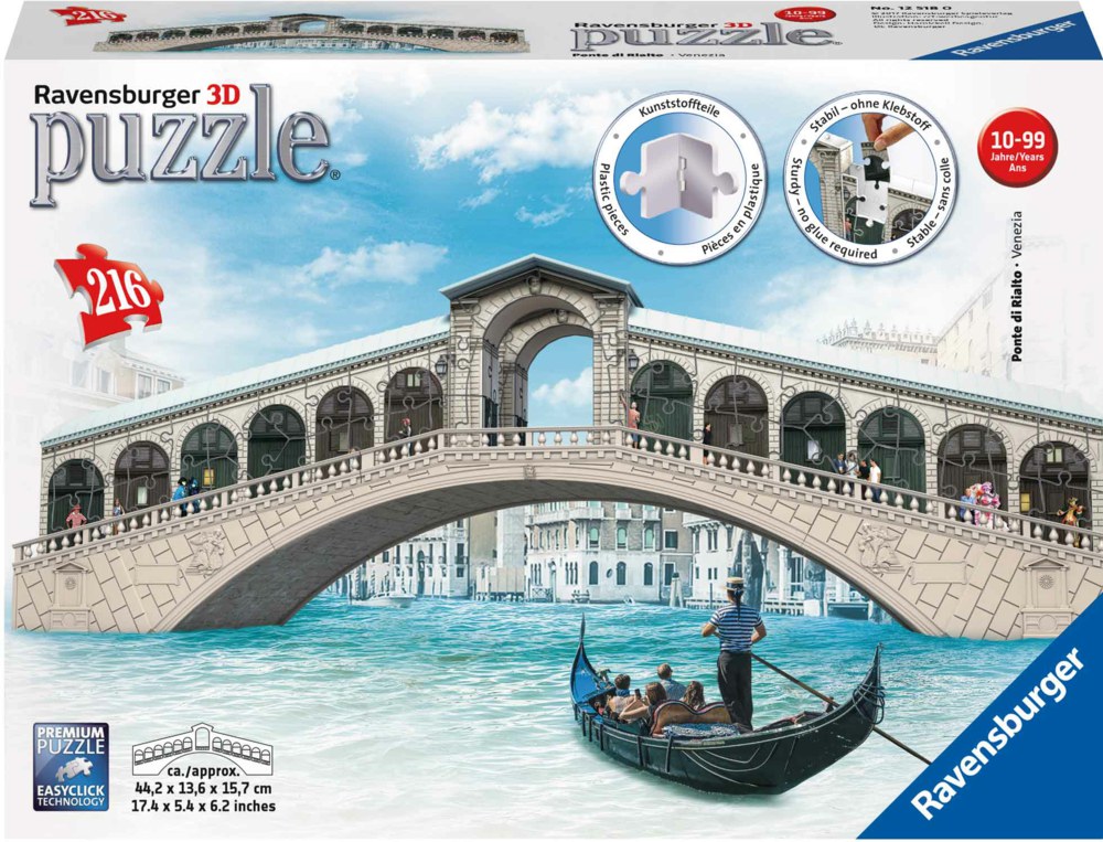 Puzzle 3D Podul Rialto, 216 Piese image 1