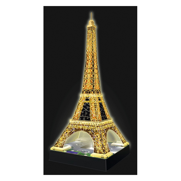 Puzzle 3D Turnul Eiffel Noaptea, 216 Piese 