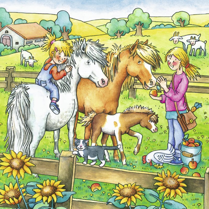 Puzzle Animale De Curte, 3X49 Piese image 2