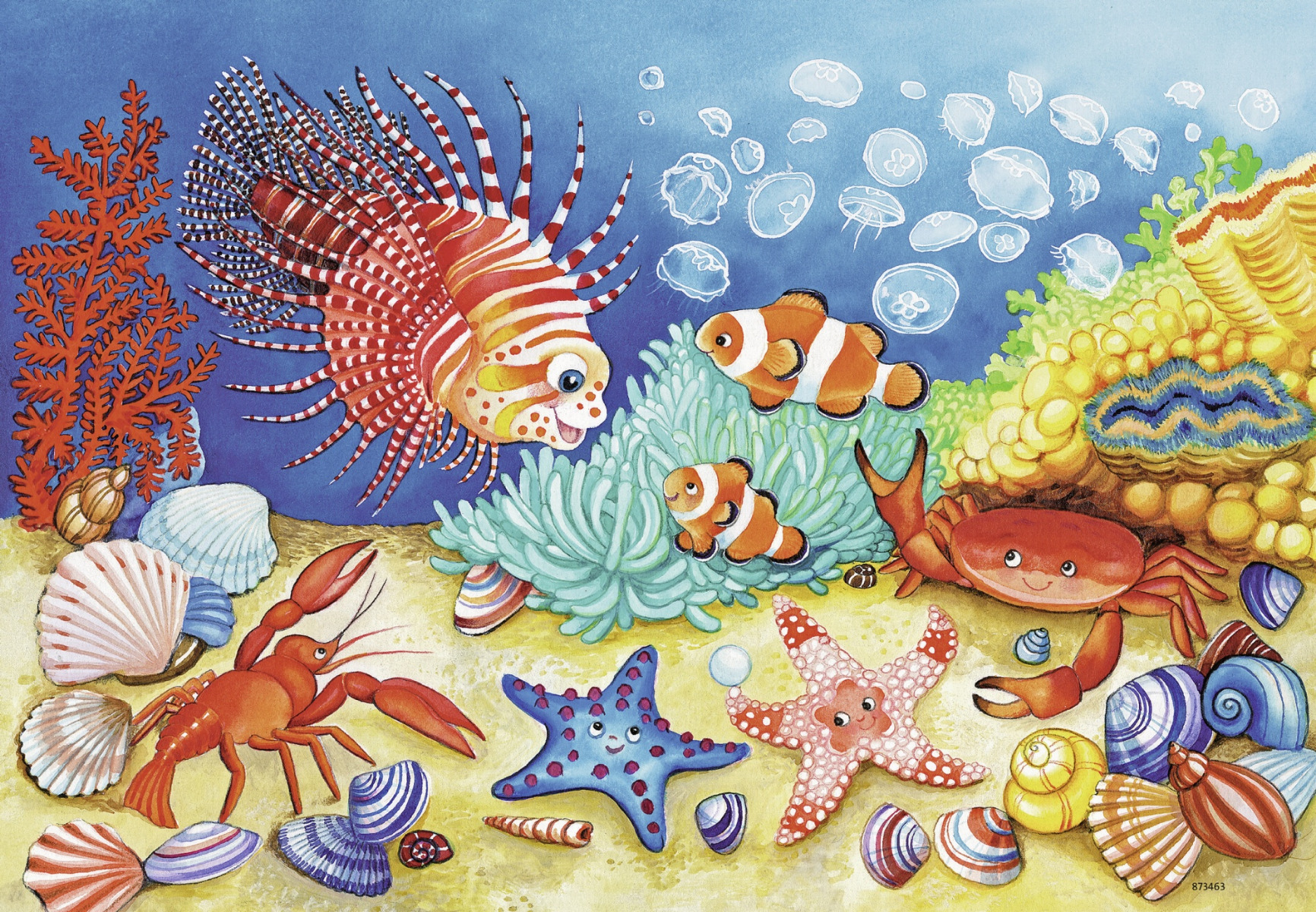 Puzzle Animale Din Ocean,2X12 Piese image 2