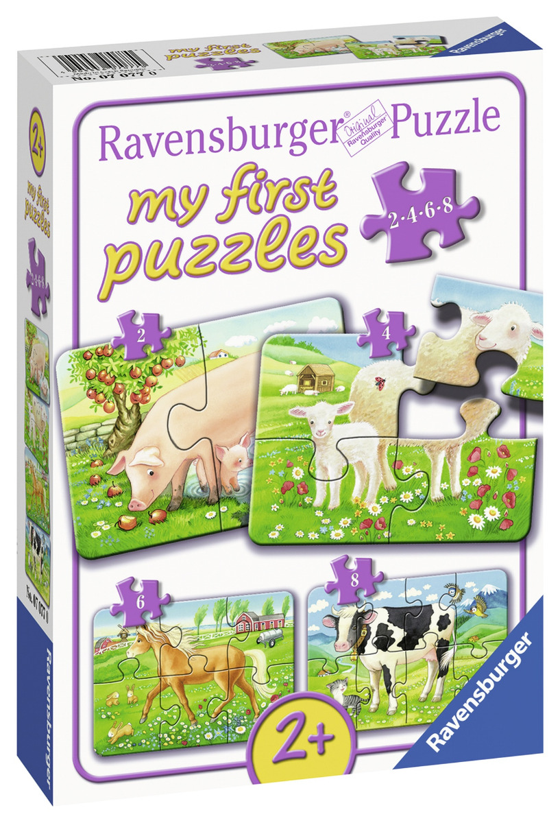 Puzzle Animale La Ferma, 2/4/6/8 P