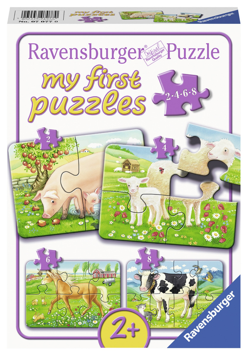 Puzzle Animale La Ferma, 2/4/6/8 P image 5