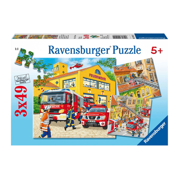 Puzzle Brigada De Pompieri, 3X49 Piese