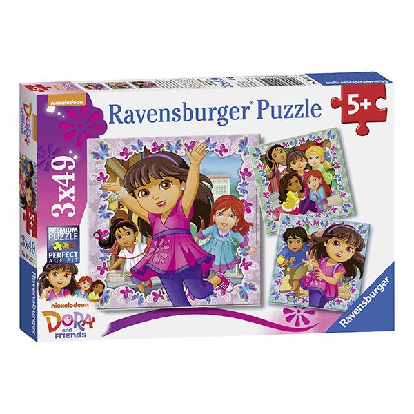 Puzzle Dora Si Prietenii, 3X49 Piese