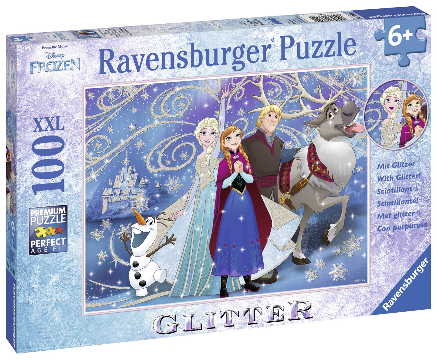 Puzzle Frozen, 100 Piese Xxl image 1