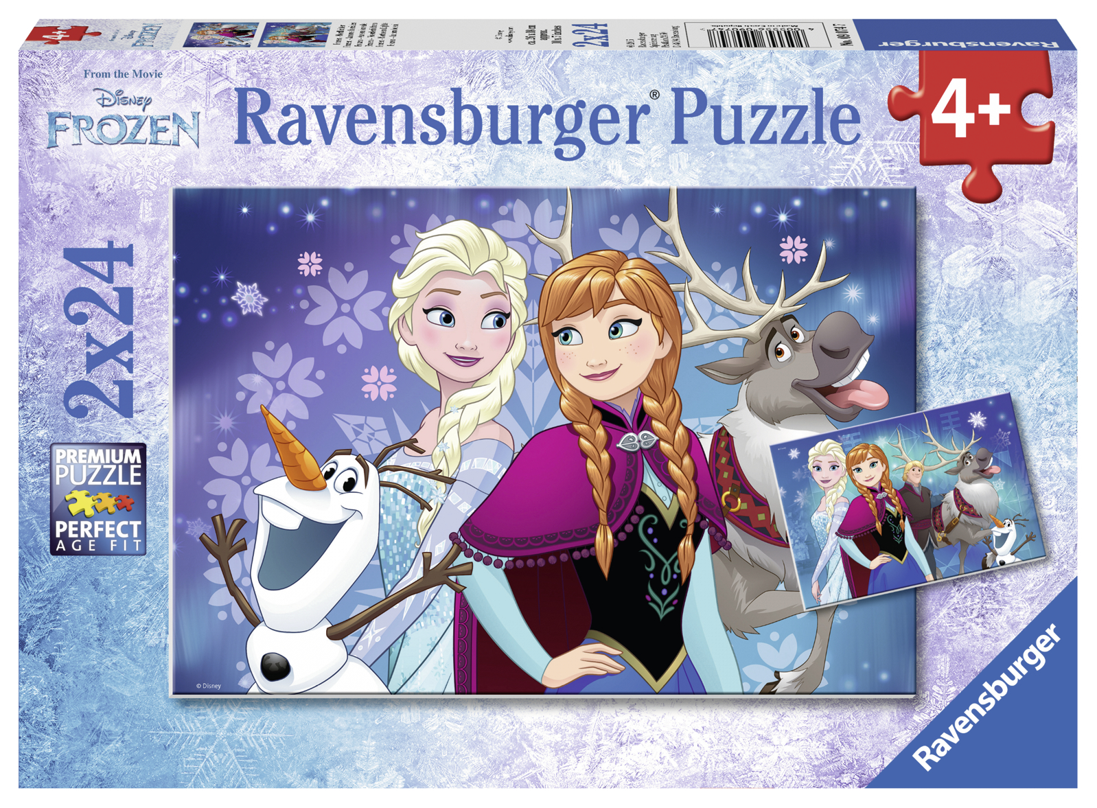 Puzzle Frozen, 2X24 Piese