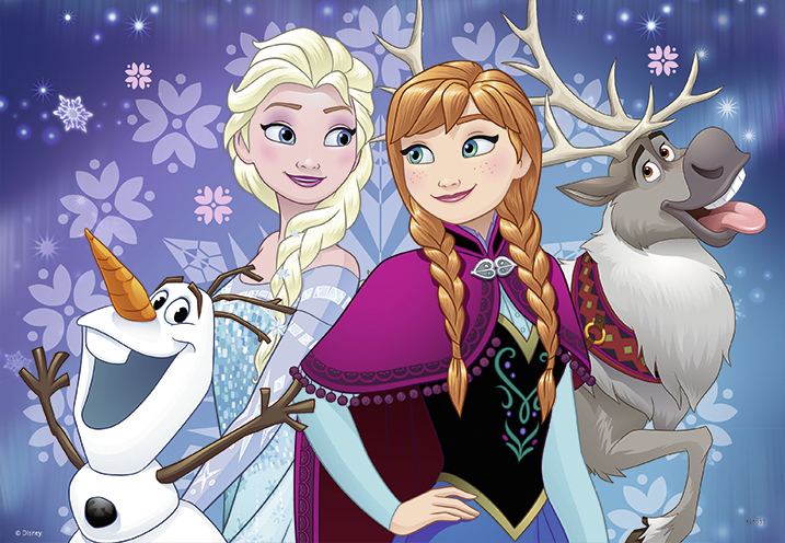 Puzzle Frozen, 2X24 Piese image 2