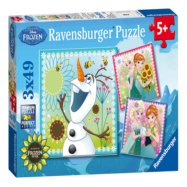 Puzzle Frozen, 3X49 Piese