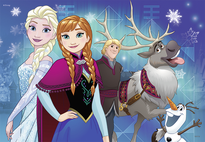 Puzzle Frozen, 2X24 Piese image 3