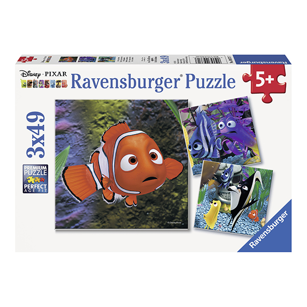 Puzzle In Cautarea Lui Nemo, 3X49 Piese