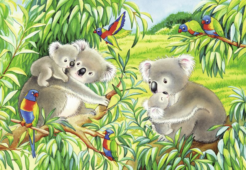 Puzzle Koala Si Panda, 2X24 Piese image 1