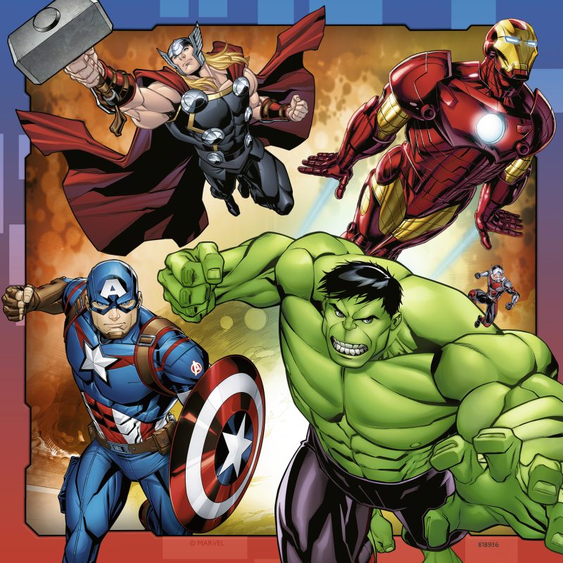 Puzzle Marvel Avengers 3X49 Piese image 2