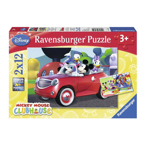 Puzzle Minnie, Mickey Si Prietenii, 2X12 Piese