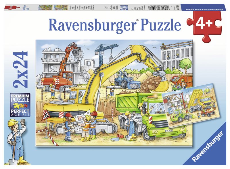 Puzzle Muncind Din Greu, 2X24 Piese