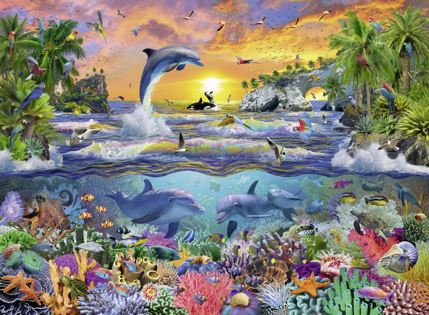 Puzzle Paradis Tropical, 100 Piese