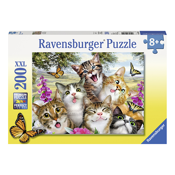 Puzzle Pisicute Amuzante, 200 Piese