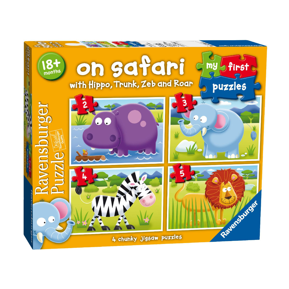 Puzzle Safari, 2/3/4/5 Piese