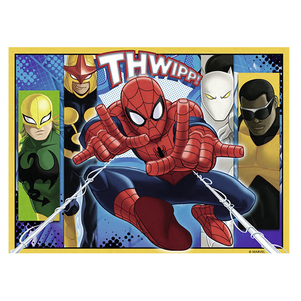 Puzzle Spiderman, 4 Buc In Cutie, 12/16/20/24 Piese image 1