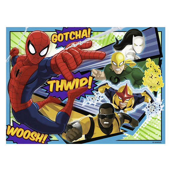 Puzzle Spiderman, 4 Buc In Cutie, 12/16/20/24 Piese image 4