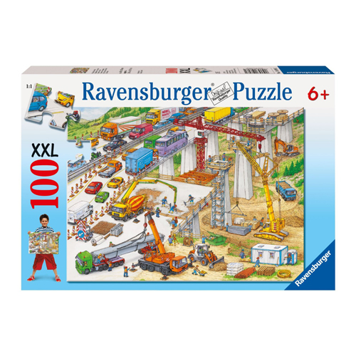 Puzzle Teren De Constructii, 100 Piese