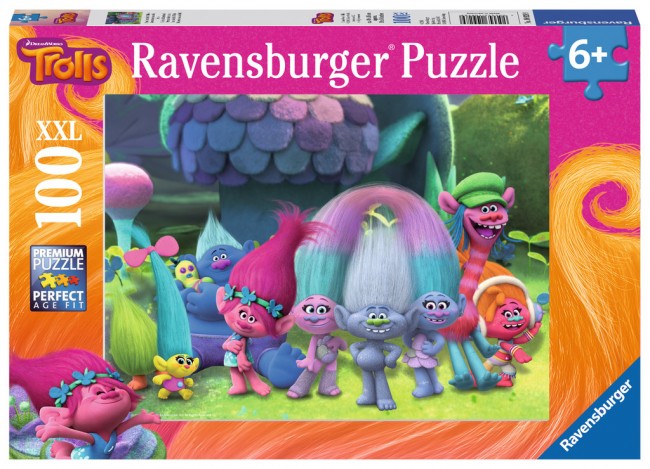 Puzzle Trolls, 100 Piese image 1