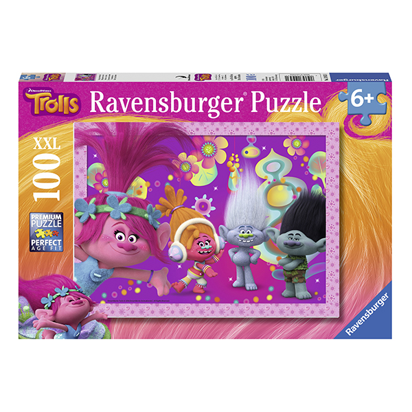 Puzzle Trolls, 100 Piese