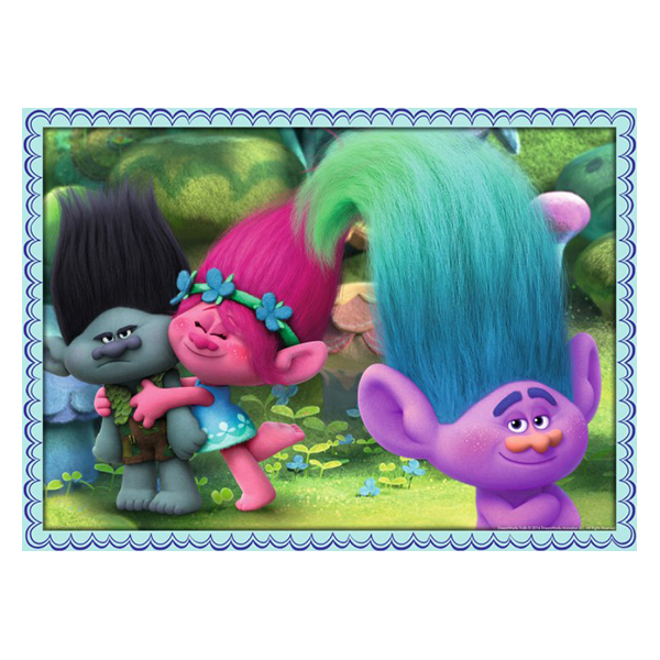 Puzzle Trolls, 4X100 Piese image 2