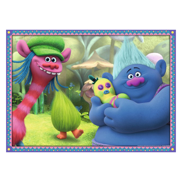 Puzzle Trolls, 4X100 Piese image 4