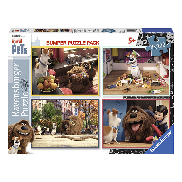 Puzzle Viata Secreta A Animalelor, 4X100 Piese