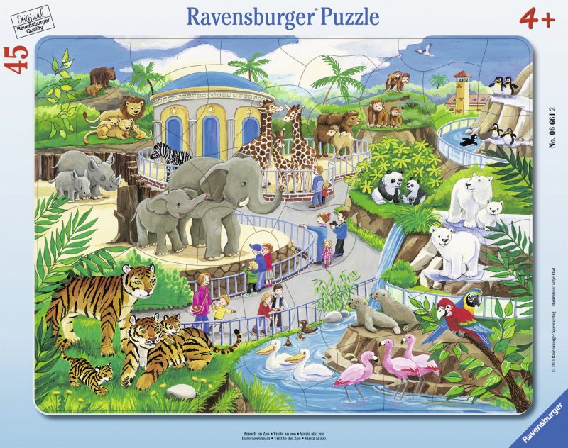 Puzzle Vizita La Zoo, 45 Piese