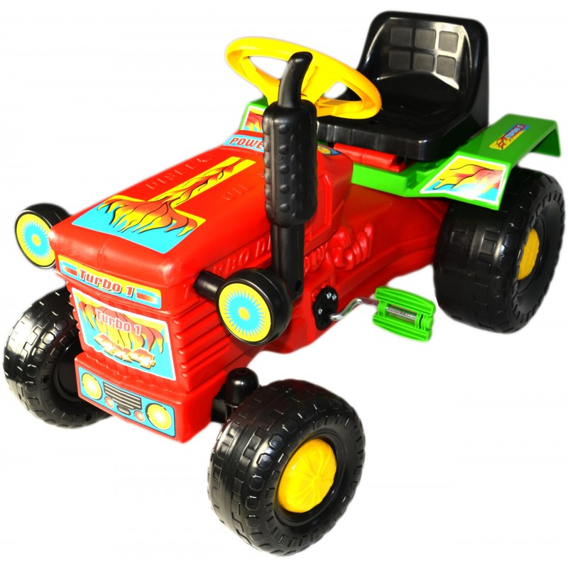 Tractor cu pedale Turbo red