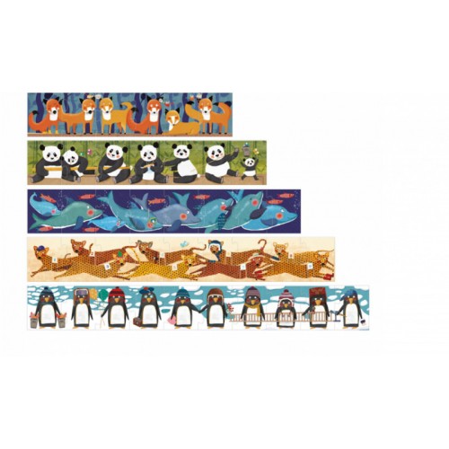 Puzzle progresiv 1,2,3..10 pinguini Londji image 2