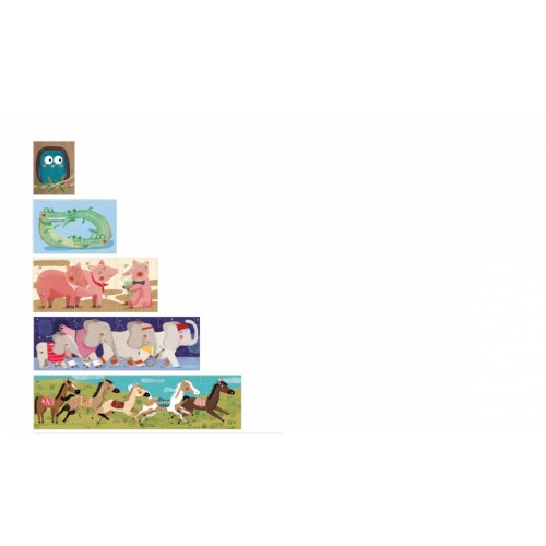 Puzzle progresiv 1,2,3..10 pinguini Londji image 3