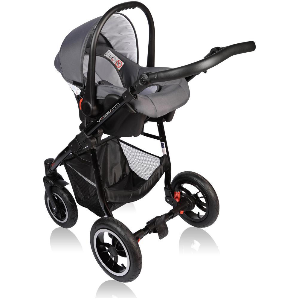 Carucior Crooner 3 in 1 - Vessanti - Blue/Gray image 6