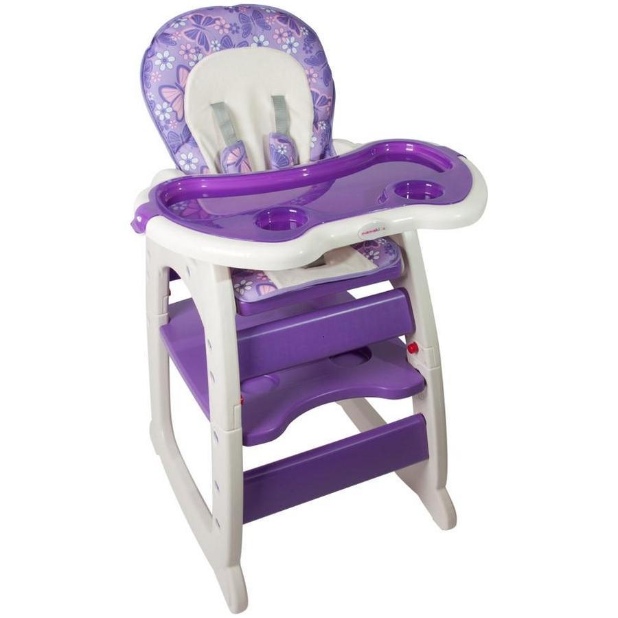 Scaun de masa multifunctional Baby Place, Mamakids, Mov cu Fluture