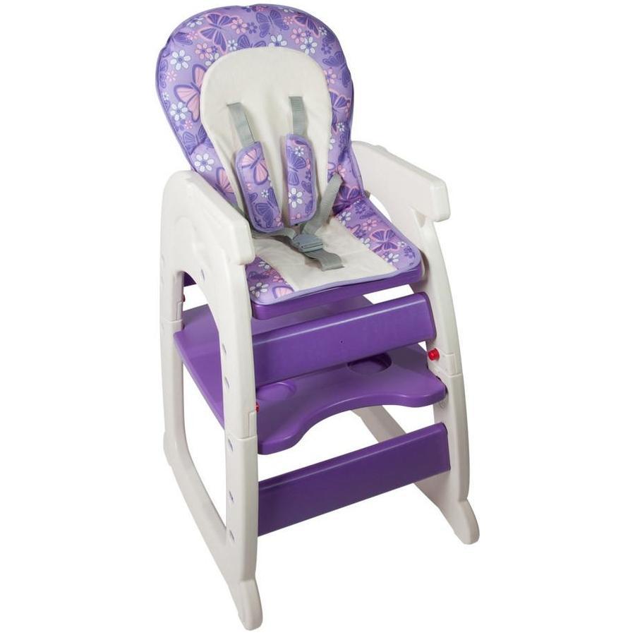 Scaun de masa multifunctional Baby Place, Mamakids, Mov cu Fluture image 1