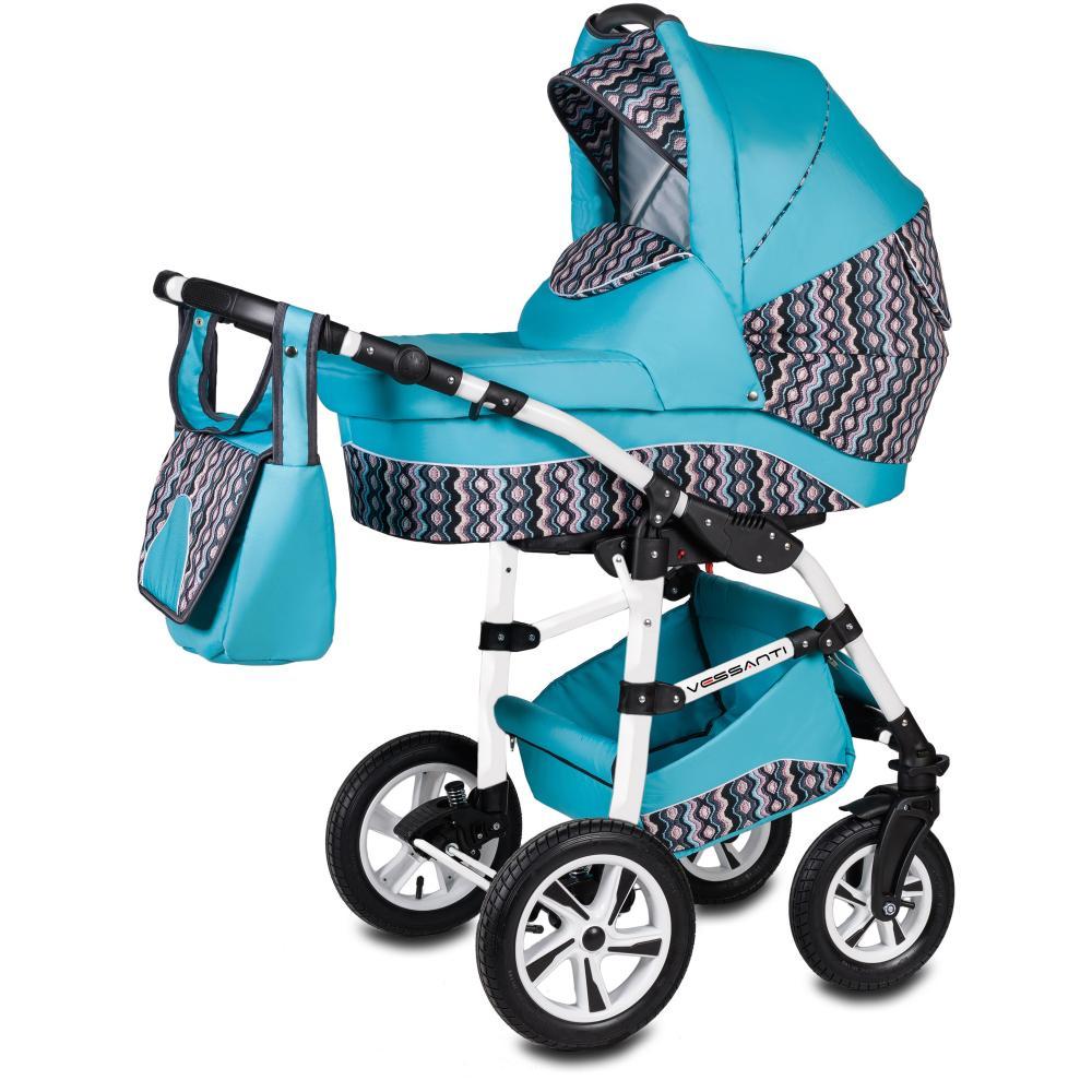 Carucior Flamingo Easy Drive 3 in 1 - Vessanti - Turquoise