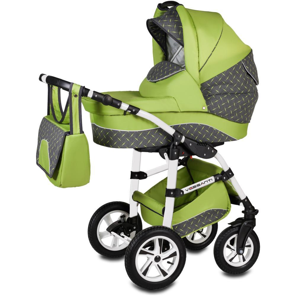 Carucior Flamingo Easy Drive 3 in 1 - Vessanti - Green