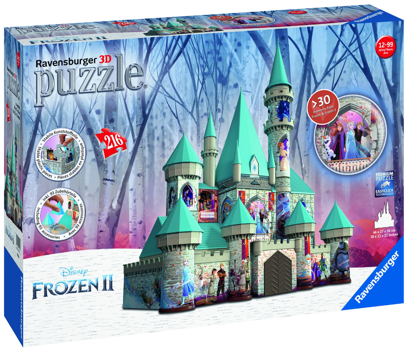 PUZZLE 3D CASTEL FROZEN II, 216 PCS image 1