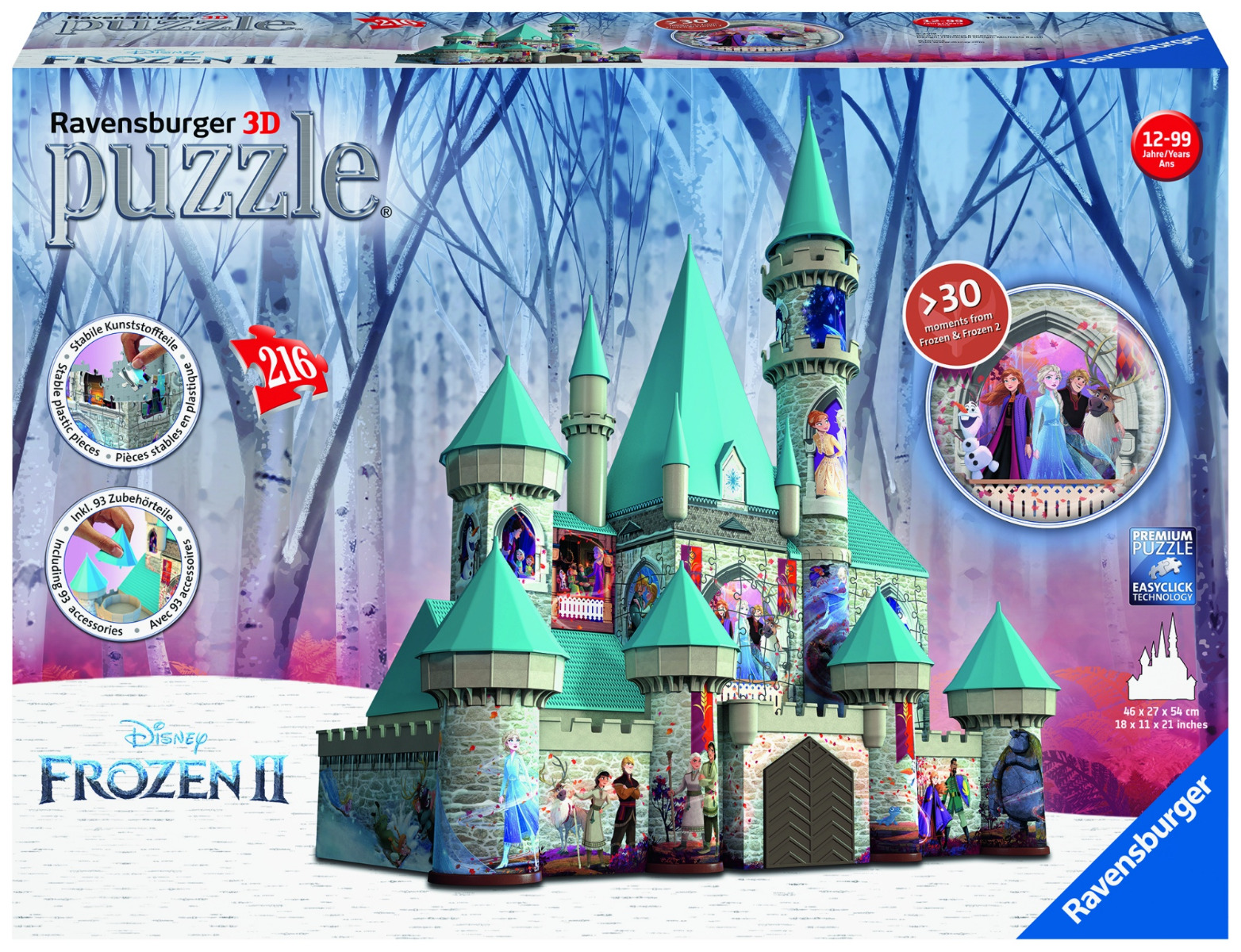 PUZZLE 3D CASTEL FROZEN II, 216 PCS image 2