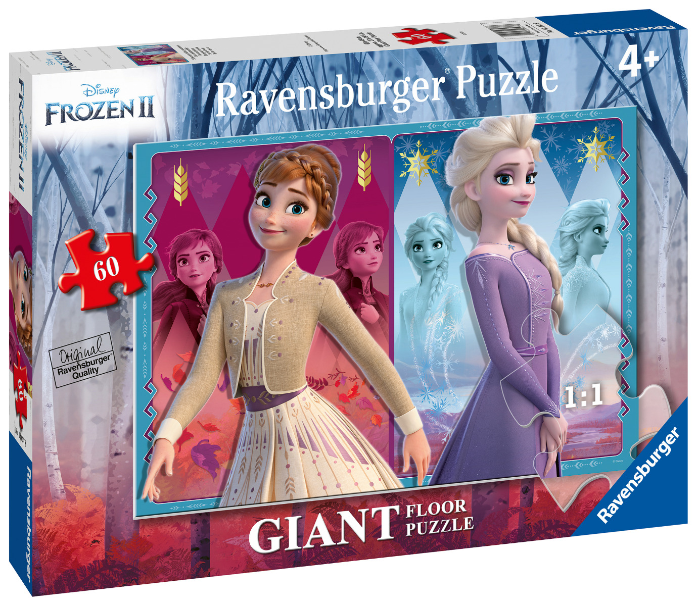 PUZZLE FROZEN II ELSA&ANNA,60 PIESE image 1